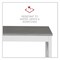 Alera 58.27 in. x 58.27 in. x 29.53 in. L-Shaped Farmhouse Desk - Gray/White